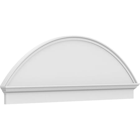 Ekena Millwork Segment Arch Smooth Architectural Grade PVC Combination Pediment, 66"W x 23-3/8"H x 2-3/4"P PEDPC066X235SEG00